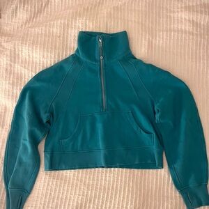 Lululemon scuba funnel neck in teal